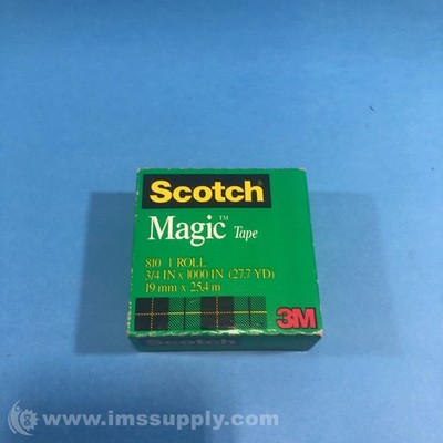 3M 810 3/4 inch x 1000 inch Scotch Magic Tape FNFP