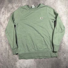 The North Face Womens M Sage Green Heritage Patch Crewneck Sweatshirt Pullover