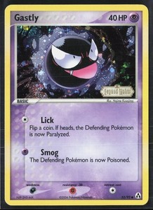 Gastly 52/92 EX Legend Maker Reverse Holo
