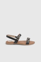 Good For The Sole Black Sandals Womens Daywear Sandals
