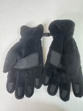 HEAD Black Faux Fur Insulated Winter Gloves   Touchscreen Fingers   Size XL