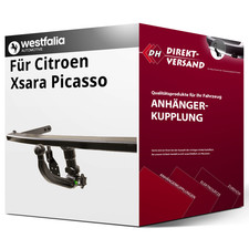 Anhängerkupplung abnehmbar für Citroen Xsara Picasso 12.1999-jetzt neu