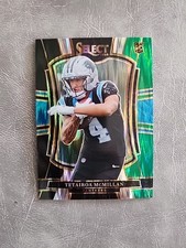 2025 Select Football Tetairoa McMillan Black And Green Prizm RC SP #144