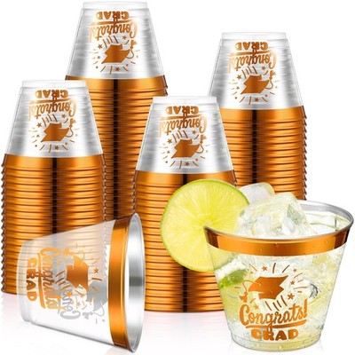 Yinder 100 Pcs Class 2026 Celebration 9 Oz Plastic Graduation Disposable Cups
