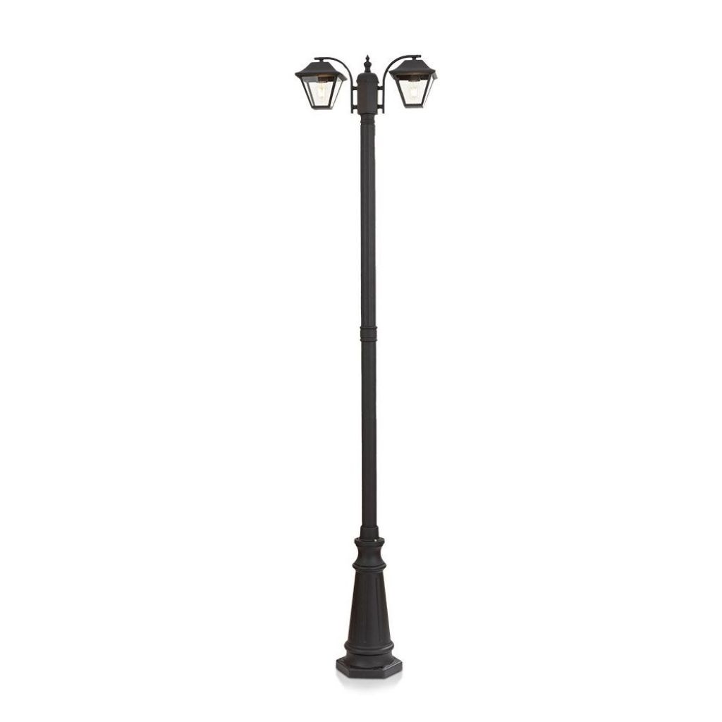 Lampione LED da Giardino 2xE27 Diffusori Esterno Lampioncino Nero V-TAC VT-847