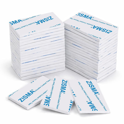 ZISMA Double Sided Sticky Tape 50 Pcs Heavy Duty Strong Mounting Adhesive Foam P