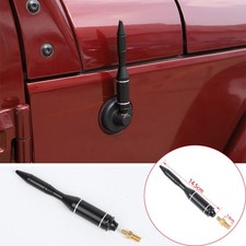 Albero antenna proiettile nero AM/FM trim per Jeep Wrangler JK JL 2007-23 accessori