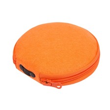 ELEZAY Small CD Case Round Felt 20 Capacity 5.9 x x 1.5 inches, A-Orange