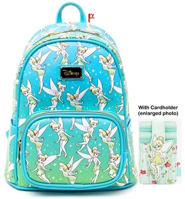 Disney Peter Pan Tinker Bell Pixie Dust Backpack Loungefly Cardholder Exclusive