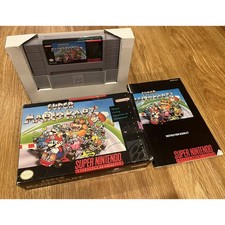 Super Mario Kart Super Nintendo SNES, 1992 - Box and Manual