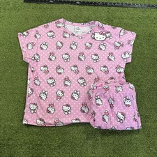 NWOT Hello Kitty Womens 2-pc Pajama Set Soft PJs by Sanrio Pick Size L