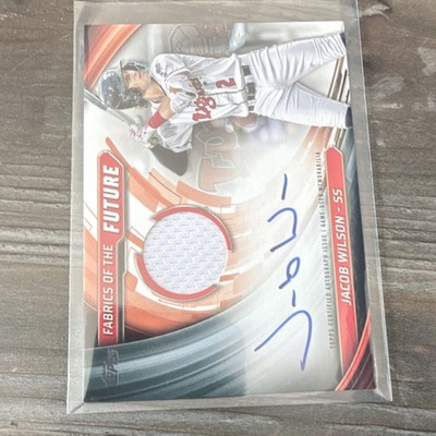 2024 Topps Pro Debut Jacob Wilson FOTF Autograph Relic #FOTF-JW /115 Lugnuts