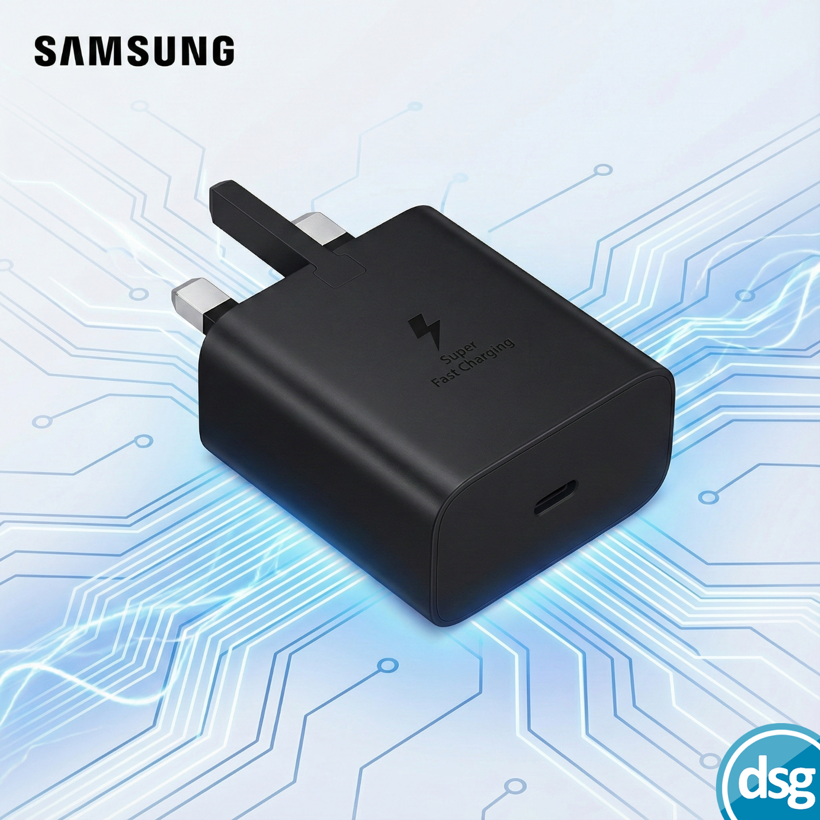 Official Samsung 45W Adaptive Fast PD Charger - Black