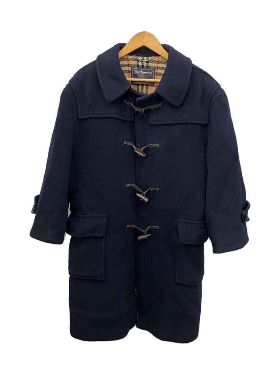 BURBERRYS England Speciality DUFFLE COATING WOOL Navy Used BURBERRYS England Speciality DUFFLE COATING WOOL Navy Used
