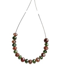 1.03 Ct 2.00-3.00 MM Natural Red Green Round Loose Diamond Beads wt Drilled Hole