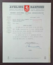1948 Aveling Barford, (Road Rollers & Dump Trucks), Scotswood, Newcastle Letter
