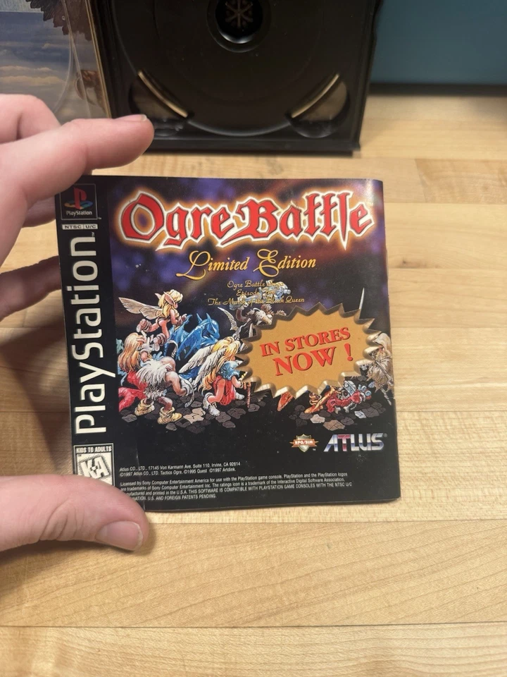 Tactics Ogre Playstation PS1 con Manual Raro Foto 3 de 4