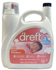 Dreft Stage 1 Newborn Baby Laundry Detergent 150 Fl Oz Hypoallergenic Soap