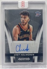 CHET HOLMGREN 2024-25 PANINI PRIZM BLACK FLASHBACK AUTOGRAPH AUTO OKC SEALED