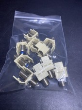 QTY 10 - F Keystone Jack 3Ghz Beige Insert Wall Plate Coax Connector RG59 RG6