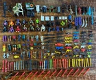 Vintage Action Figures Lot Parts Weapons Knives Guns GI Joe + More