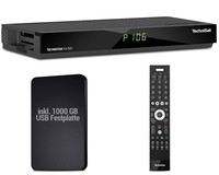 Technisat Technistar K4 Isio Kabel-Receiver Vierfach-Tuner + 1TB USB Festplatte