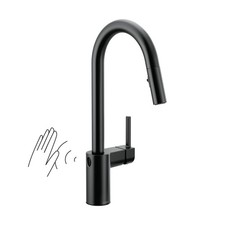 Moen 7565EWBL Matte Black One-Handle Pulldown Kitchen Faucet