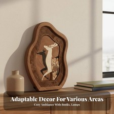 Layered Art Display Retro Aesthetic Freeform Tabletop Sculpture Artistic Design