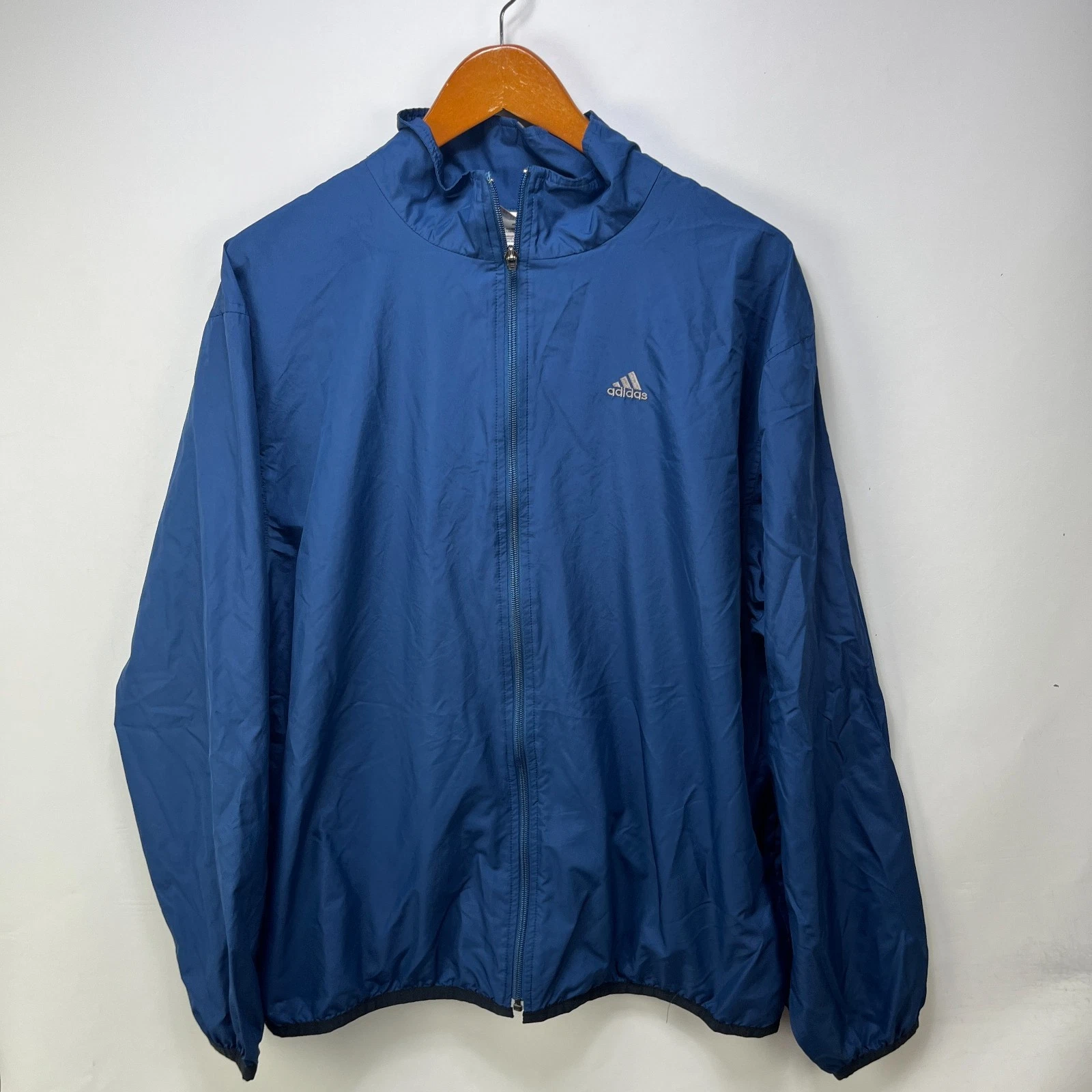 Vintage Adidas Full Zip Windbreaker Jacket Large