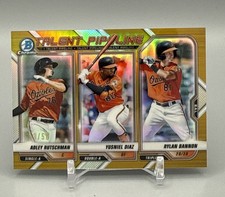 21 Bowman Gold/10 Talent Pipeline Adley Rutschman, Yusniel Diaz, Rylan Bannon...