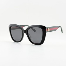 Gucci GG0860S Cat Eye Sunglasses Black Frame Gray Gradient Lens 53-19-140