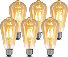 Lepro LED E27 Screw Bulb, ST64 E27 Vintage Light Bulbs, 4W 450lm, 40W Equivalen