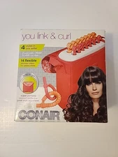 NOS Vintage Conair Bendable Hot Rollers Flexible Hot Sticks & Case