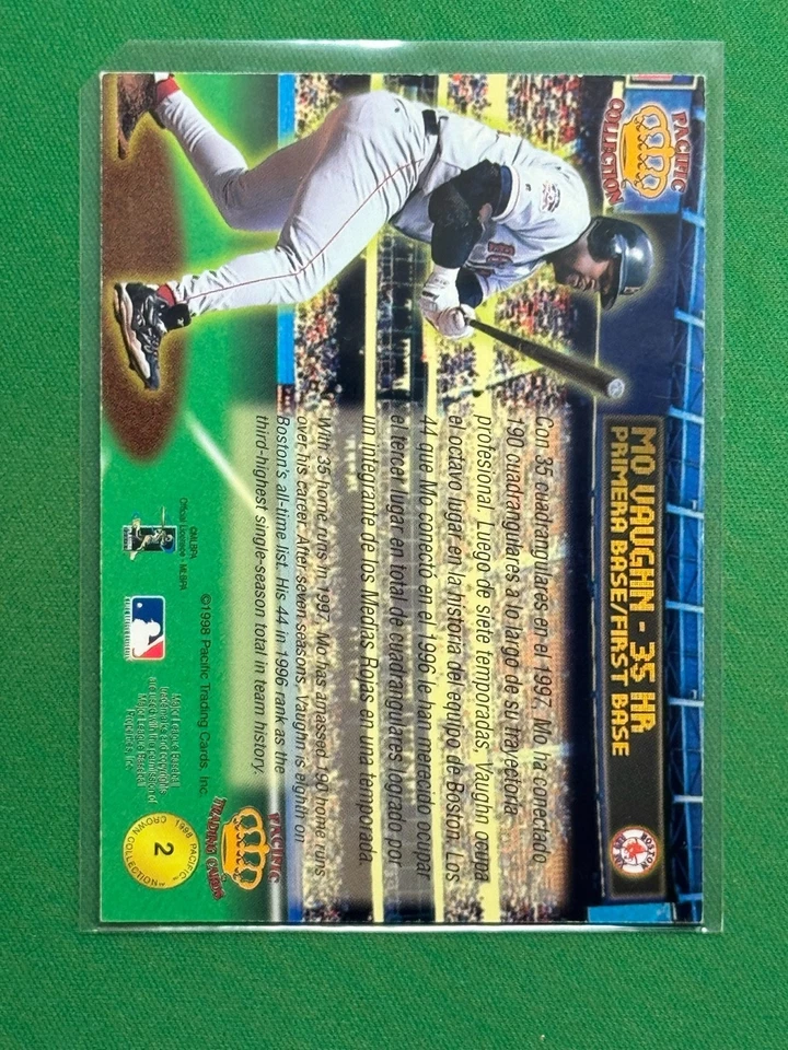 Bateadores jonrones de béisbol Pacific 1998 #2 Mo Vaughn Foto 2 de 2