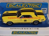 "Scalextric C4537 1:32 Slotcar Ford Mustang \"Nr. 99 Rassler Racing\" 2024 Historic"