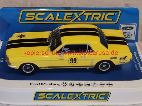 "Scalextric C4537 1:32 Slotcar Ford Mustang \"Nr. 99 Rassler Racing\" 2024 Historic"-image