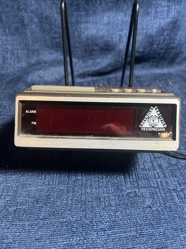 Retro Wood Grain LED Digital Alarm Clock – Chevrolet Certified Technician Promo