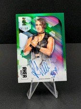 2020 Topps Chrome WWE Green Autograph Rhea Ripley RC #/99 NXT 1st Rookie Auto