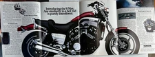 Collectible 1985 Yamaha VMAX motorcycle original color ad A764