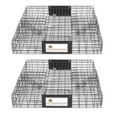 Rugged Ranch SQR Squirrelinator Live Squirrel Chipmunk 2 Door Trap Cage (2 Pack)