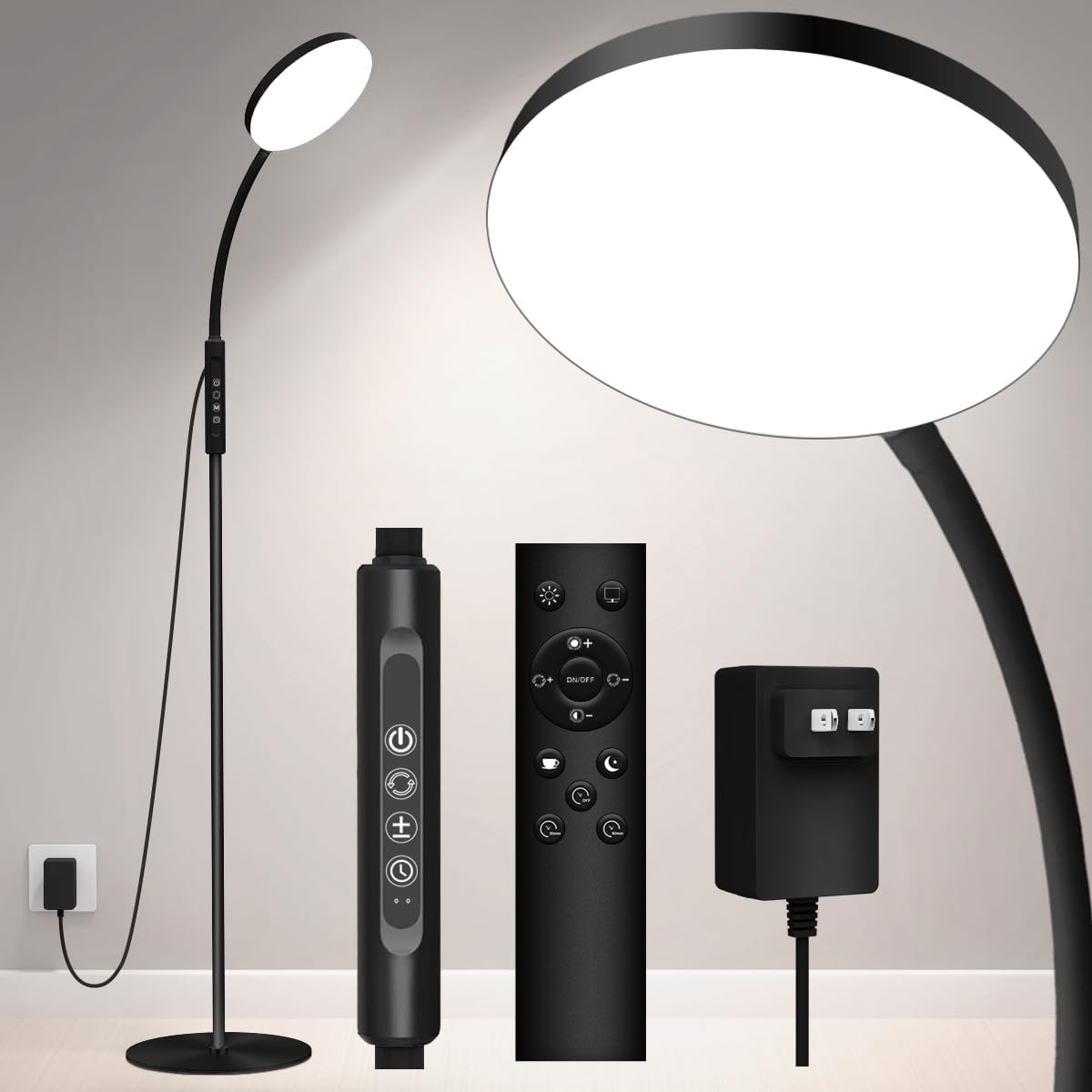 Lampada Da Terra 20000 Lux- Lampada Flessibile E Dimmerabile per Terapia Della L