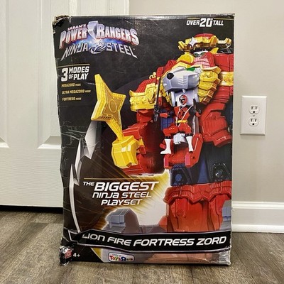 Bandai Power Rangers Ninja Steel Lion Fire Fortress Zord Playset