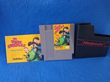 The Three Stooges (Nintendo 1989 NES) Cartridge Game & Manual  Tested NICE