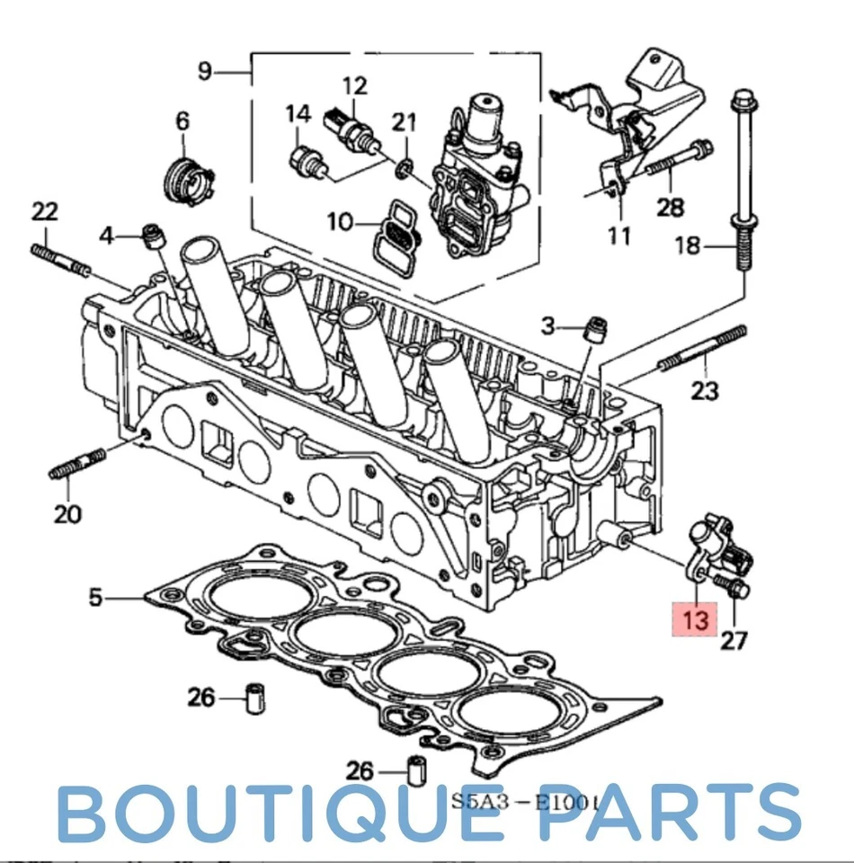 Sensor de posición del árbol de levas original OEM para Honda 37840-RJH-006 CMP 2001-2005 Civic Foto 4 de 4