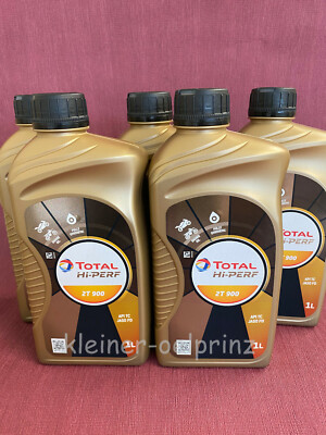 5 x 1 ltr. TOTAL Hi-Perf 2T 900 (racing) vollsyntetisches Zweitaktöl JASO FD