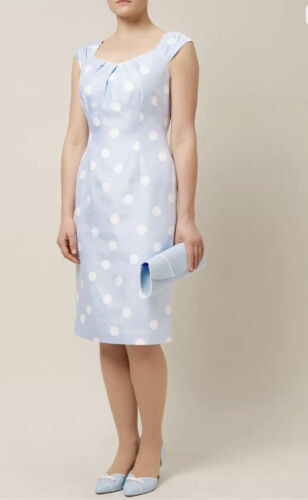 jacques vert dress polka dot pale bluse new no tags uk £99  - Picture 1 of 4