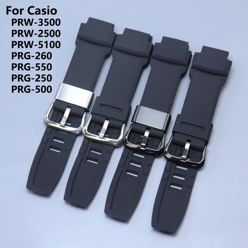 Replacement Watch Band Silicone Strap For Casio PRW 3500 2500 PRG