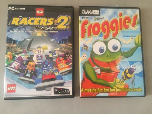 Lego Racers 2cd Roms QTY 2 PC CD-ROMs FROGGIES & LEGO RACERS 2 COMPUTER AGE 3+ Windows 95 / ...