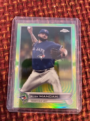 2022 Topps Chrome Sonic Lite Green/Yellow Sonic Pulse Alek Manoah #/99
