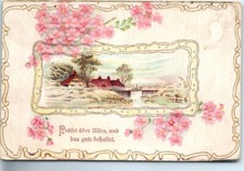 Postal - Impresión de flores y arte de la casa - Debatir todo y mantener las cosas buenas